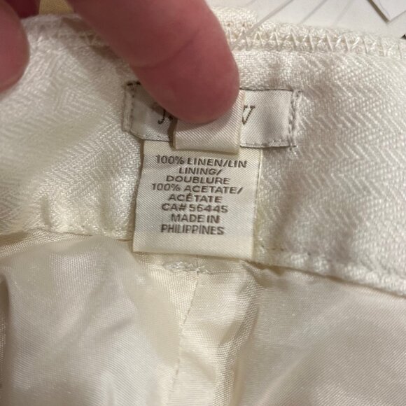J. Crew 100% linen cuffed trouser pant style 27590 NWT - Picture 10 of 11